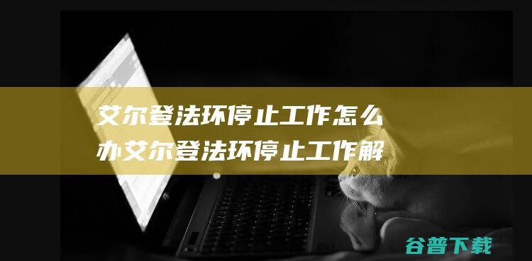 艾尔登法环停止工作怎么办艾尔登法环停止工作解决方法