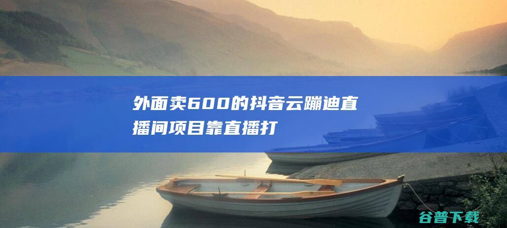 外面卖600的抖音云蹦迪直播间项目，靠直播打赏收益的风口项目分享给大家