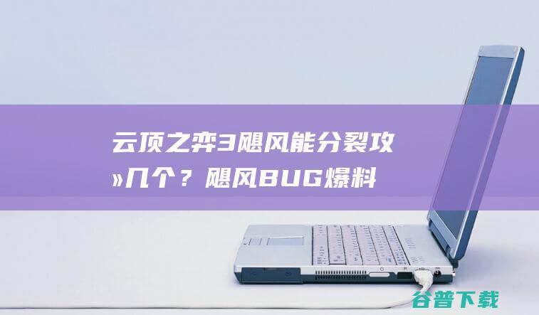 云顶之弈3飓风能分裂攻击几个？飓风BUG爆料