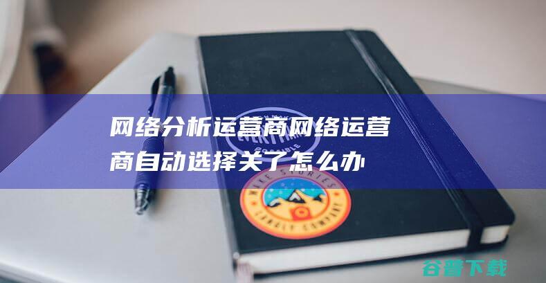 网络分析运营商,网络运营商自动选择关了怎么办