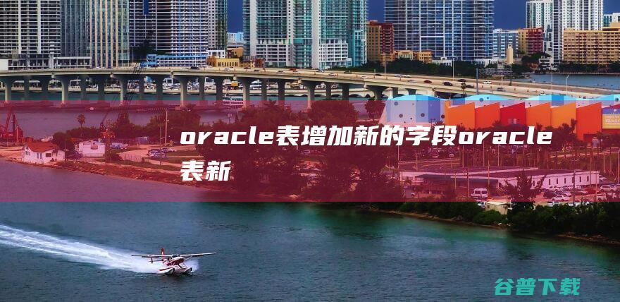 oracle表增加新的字段oracle表新