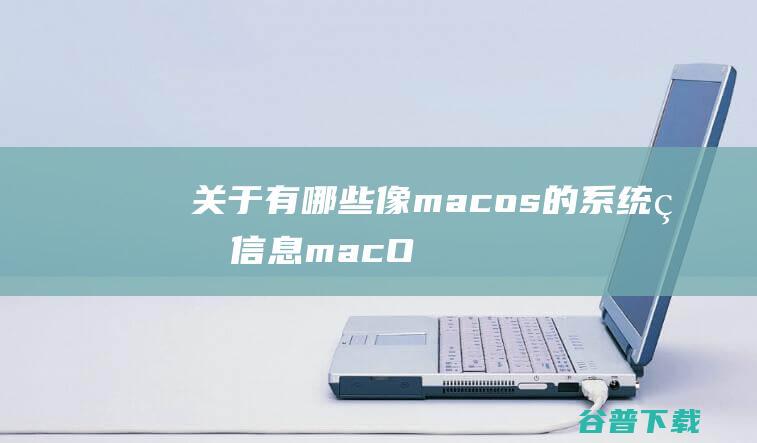 关于有哪些像macos的系统的信息-macOS