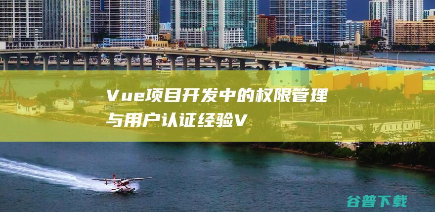 Vue项目开发中的权限管理与用户认证经验-Vue.js