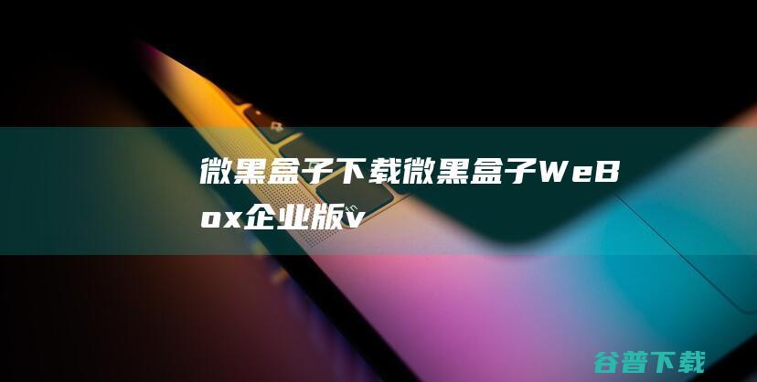 微黑盒子下载-微黑盒子(WeBox企业版)v230526最新版