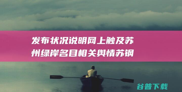 发布状况说明 网上触及苏州绿岸名目相关舆情 苏钢个人就 (发布状况说明范文)