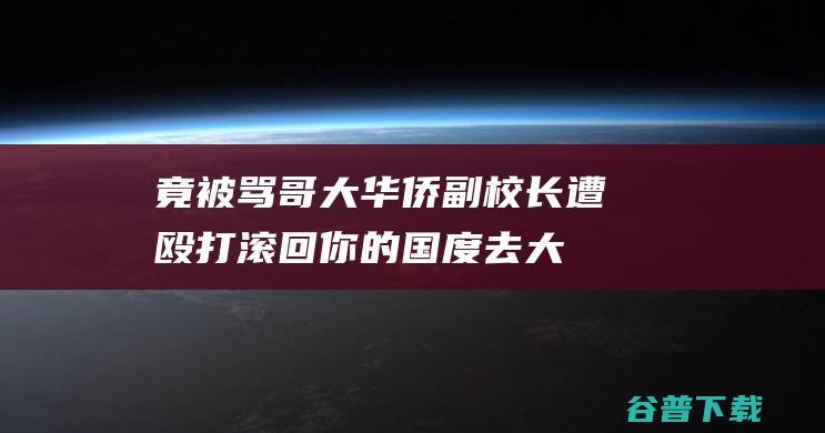 竟被骂 哥大华侨副校长遭殴打 滚回你的国度去 (大哥华和大哥成什么关系)