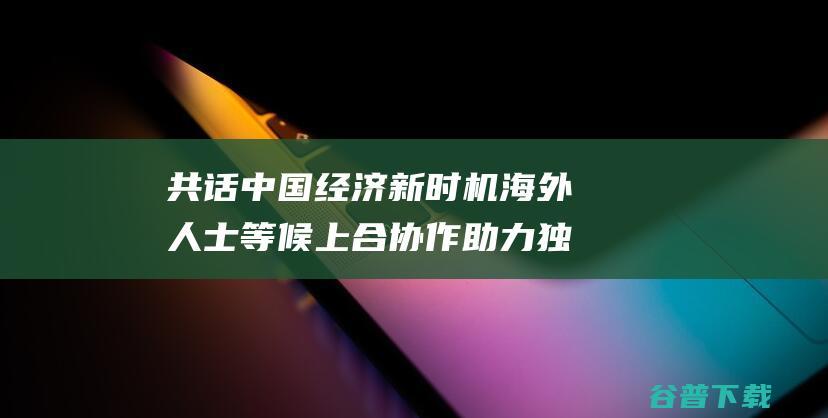 共话中国经济新时机 海外人士等候上合协作助力独特开展 (共话中国经济新机遇)