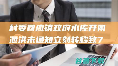 村委回应 镇政府 水库开闸泄洪未通知立刻转移致7位老人离世 (村委回应镇政府公告)