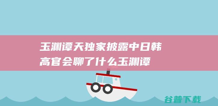 玉渊谭天独家披露中日韩高官会聊了什么玉渊谭