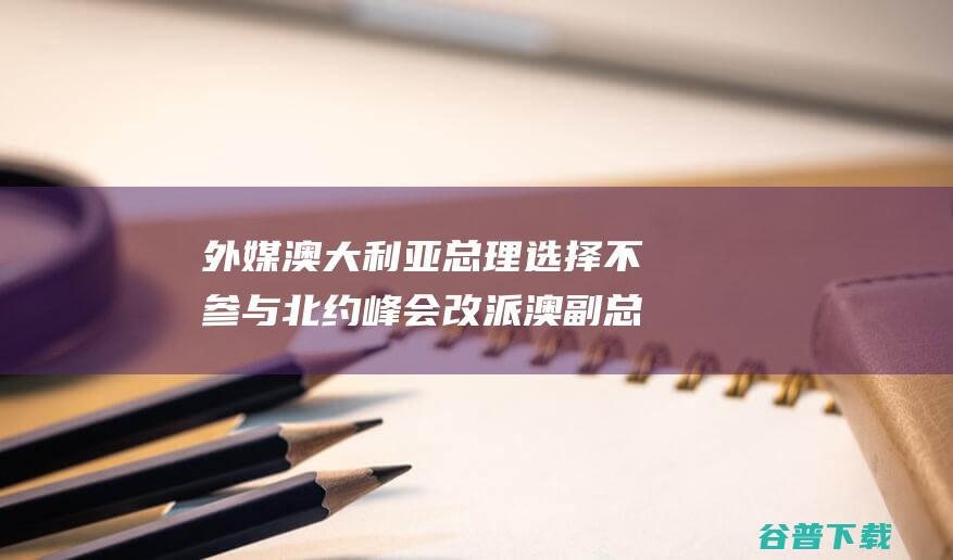 外媒 澳大利亚总理选择不参与北约峰会 改派澳副总理率团赴美参会 (外媒澳大利亚干草对华出口)