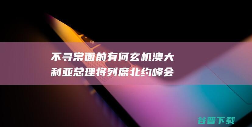 不寻常面前有何玄机 澳大利亚总理将列席北约峰会 (很不寻常)