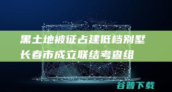 黑土地被征占建低档别墅 长春市成立联结考查组 (黑土地被征占建别墅后续)