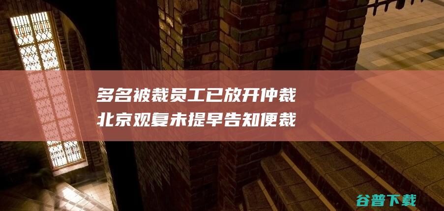 多名被裁员工已放开仲裁 北京观复未提早告知便裁员80人 (多名被裁员工怎么赔偿)