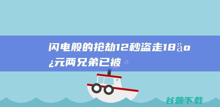 闪电般的抢劫 ！12秒盗走1.8亿元 两兄弟已被抓！均毕业于名校 (劫匪抢劫闪电侠)