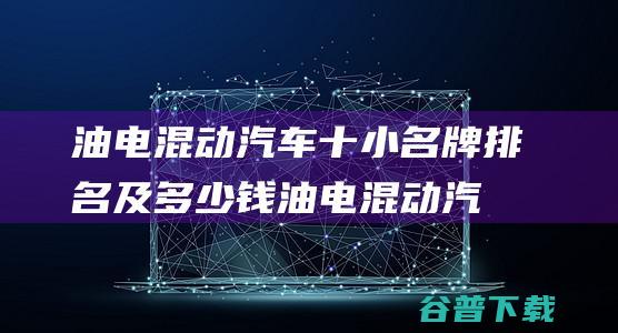 油电混动汽车十小名牌排名及多少钱 (油电混动汽车上绿牌还是蓝牌)