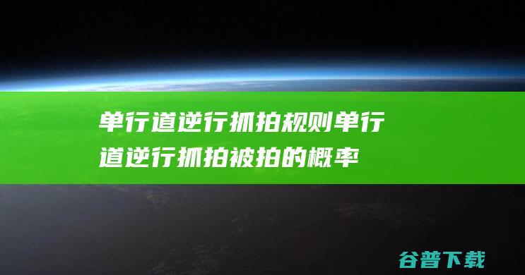 单行道逆行抓拍规则 (单行道逆行抓拍被拍的概率)