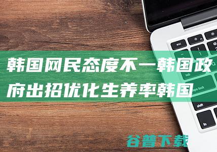 韩国网民态度不一韩国政府出招生养率韩国