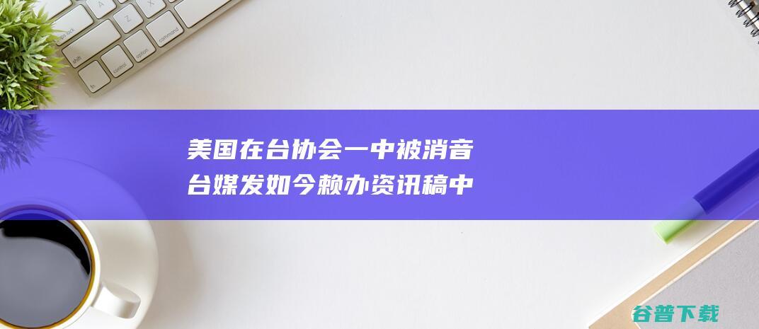 美国在台协会 一中 被消音 台媒发如今赖办资讯稿中 新处长提 (美国在台协会新馆落成)