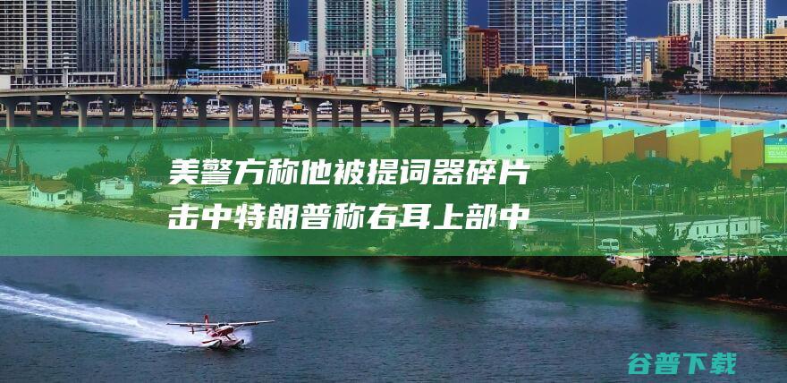 美警方称他被提词器碎片击中 特朗普称右耳上部中枪 (被美国警察拦下)