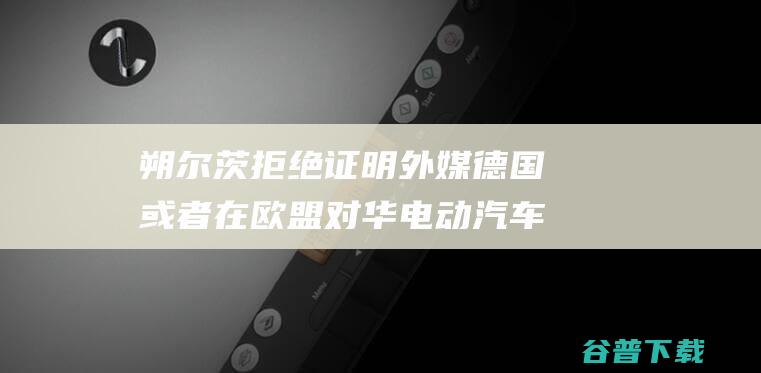 朔尔茨拒绝证明 外媒 德国或者在欧盟对华电动汽车征收暂时关税投票中 弃权 (朔尔茨中国)