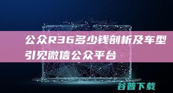 公众R36多少钱剖析及车型引见 (微信公众平台3.6条)