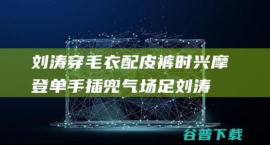 刘涛穿毛衣配皮裤时兴摩登 单手插兜气场足 (刘涛穿毛衣配什么鞋子)