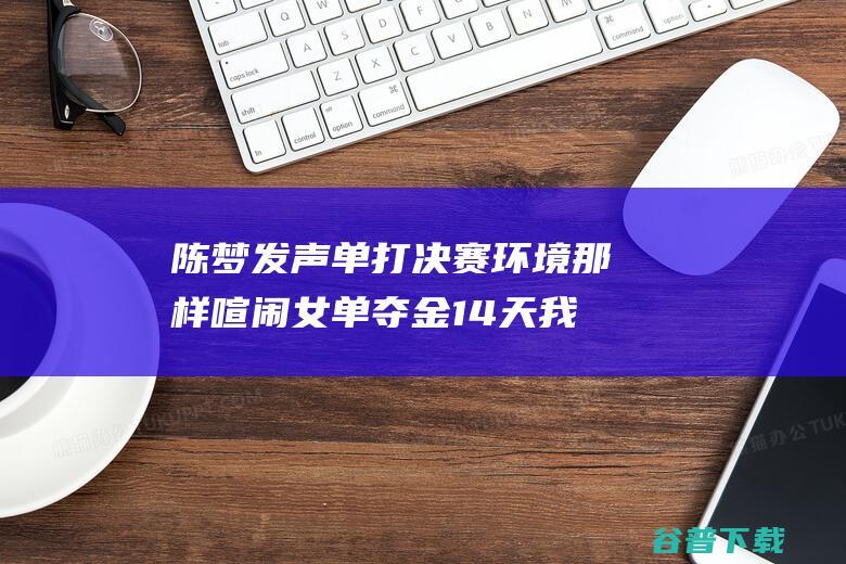 陈梦发声 单打决赛环境那样喧闹 女单夺金14天 我要赢给一切人看 (陈梦打比赛)