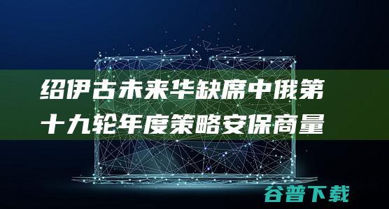 绍伊古未来华缺席中俄第十九轮年度策略安保商量 外交部引见无关布置 (绍伊古对华态度)