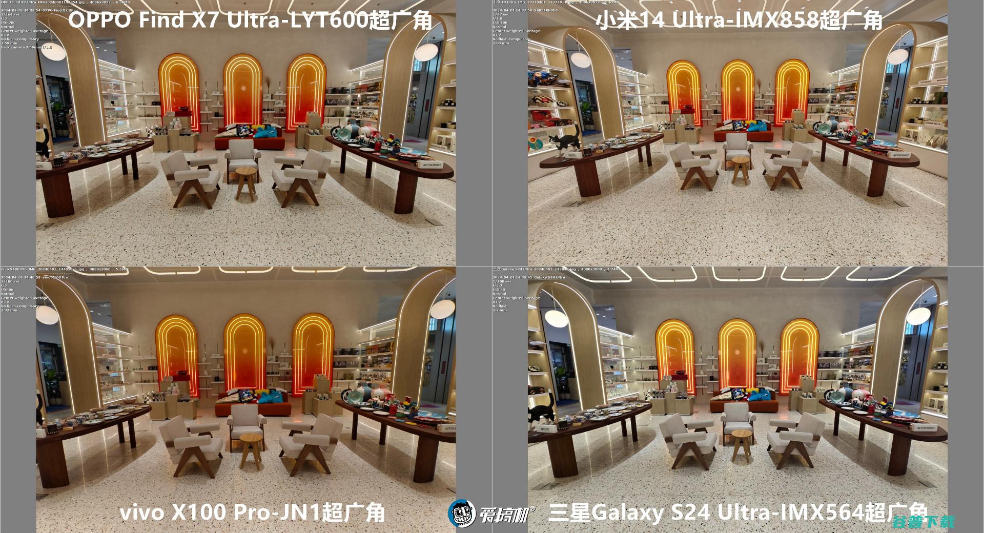 机皇对决，小米14 Ultra、Find X7 Ultra、三星S24 Ultra、vivo X100 Pro对比