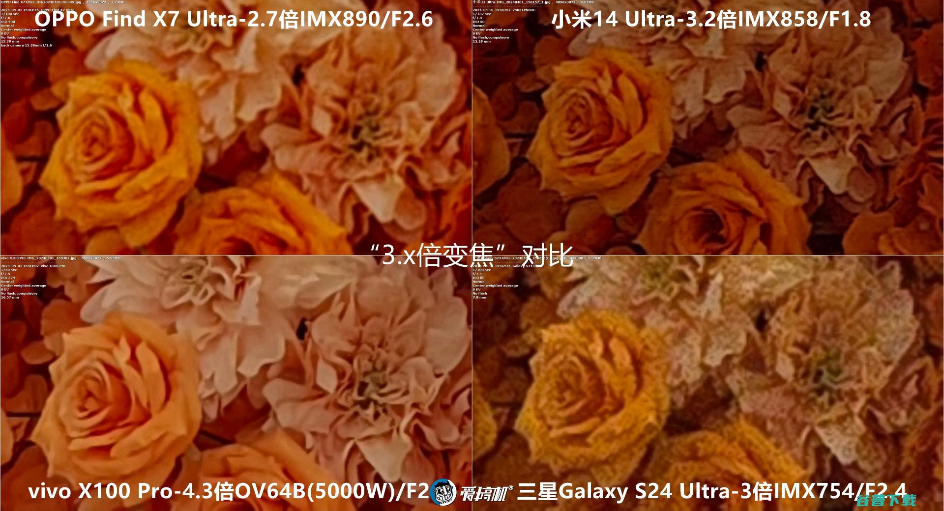 机皇对决，小米14 Ultra、Find X7 Ultra、三星S24 Ultra、vivo X100 Pro对比