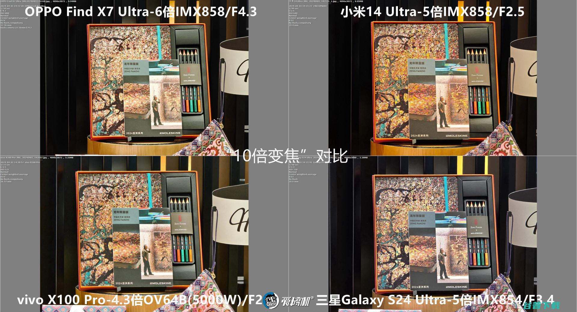 机皇对决，小米14 Ultra、Find X7 Ultra、三星S24 Ultra、vivo X100 Pro对比