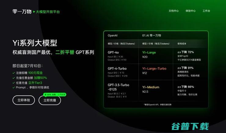 OpenAI 断供中国大陆，零一万物 Yi API 二折平替 GPT-4o