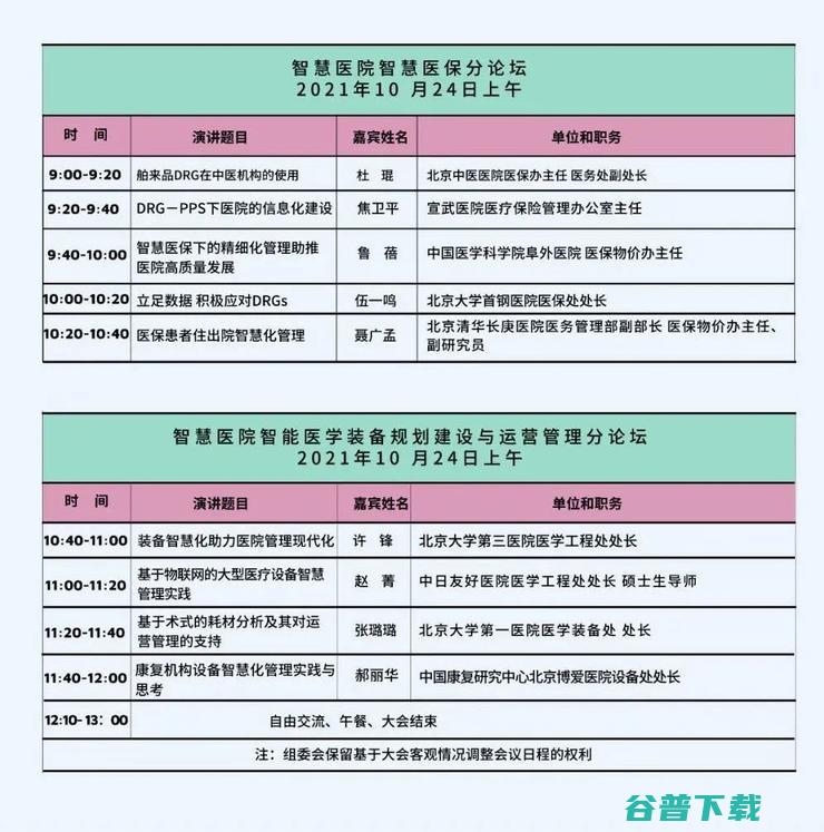 2021中国北方智慧医院建设大会议程发布，30余位顶尖专家共话医院数字建设新时代