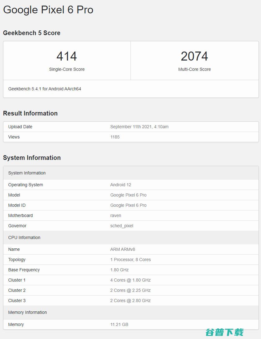 X1 超大核 2.8GHz Pixel 6 跑分曝光 双 Pro (x1超大核和a78)