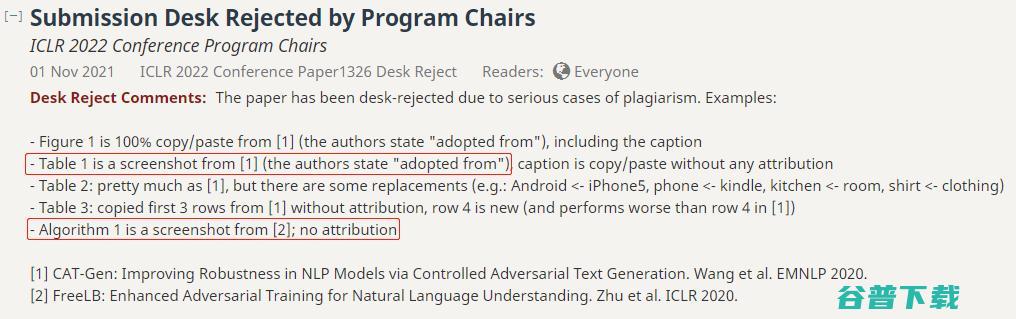 ICLR 2022出现抄袭论文 | reddit 网友热议：迷惑行为？