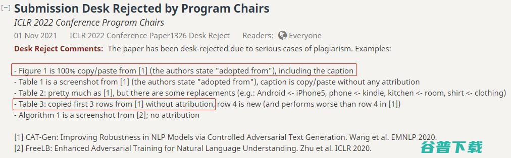 ICLR 2022出现抄袭论文 | reddit 网友热议：迷惑行为？