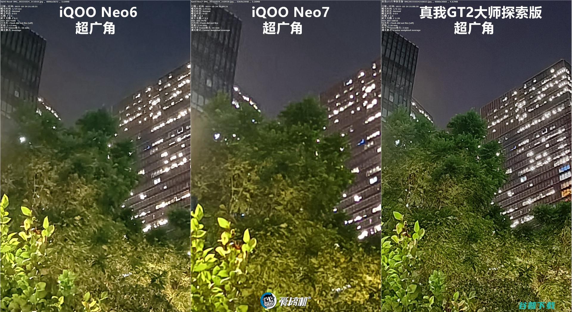 简单拍照对比：iQOO Neo7对Neo6、真我GT2大师探索版