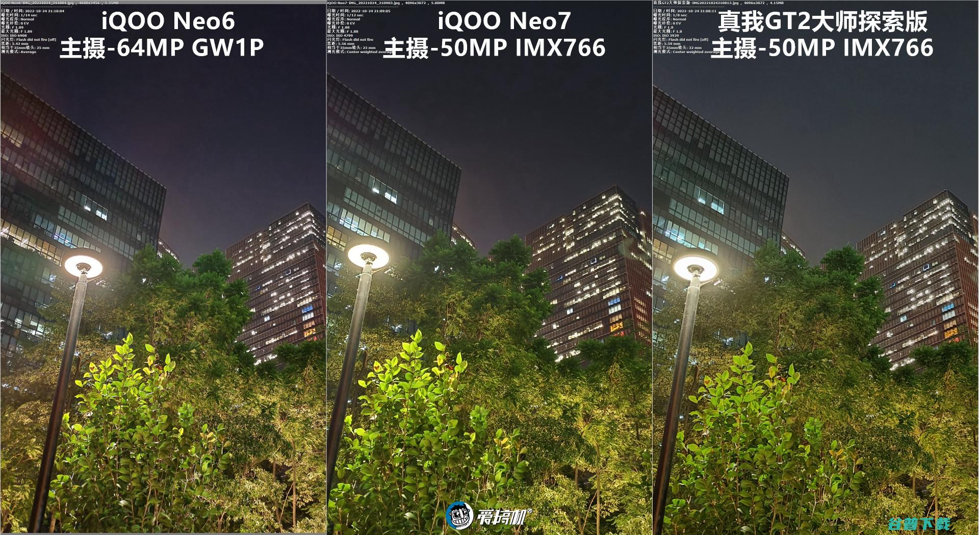 简单拍照对比：iQOO Neo7对Neo6、真我GT2大师探索版