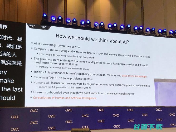 MSRA院长洪小文：作为与AI共生的第一代人类，应 AI + HI 和谐共同进化 | CNCC 2019