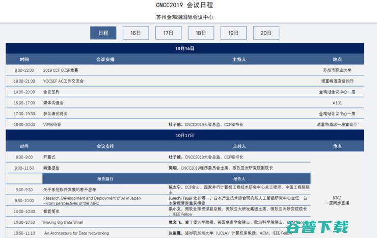 CNCC 2019 明日开幕，15 场特邀报告重磅全公布（内附大会全议程表）