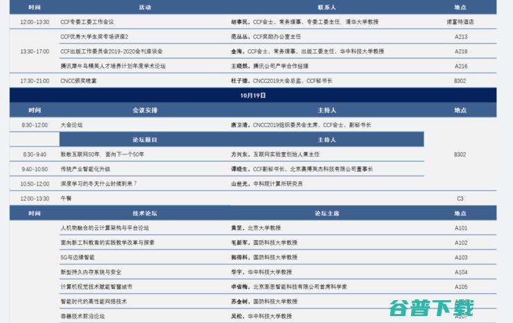 CNCC 2019 明日开幕，15 场特邀报告重磅全公布（内附大会全议程表）