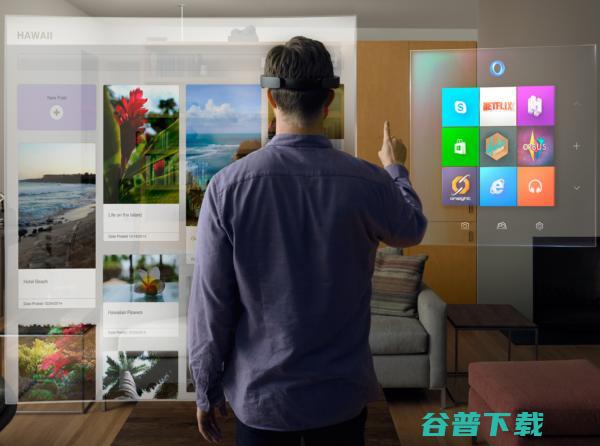 微软全息影像眼镜HoloLens体验：一眨眼就到了火星