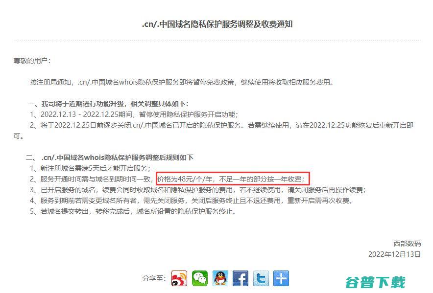 CN域名隐私保护内测收费 域名 CNNIC 微新闻 第2张