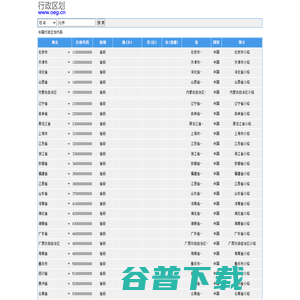 行政区划代码查询